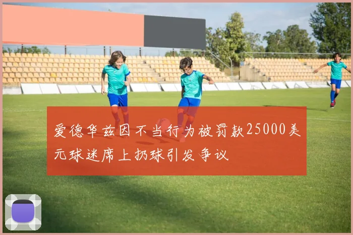 爱德华兹因不当行为被罚款25000美元球迷席上扔球引发争议